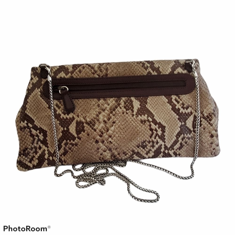 Brighton Python Convertible Crossbody Clutch Purse - image 2